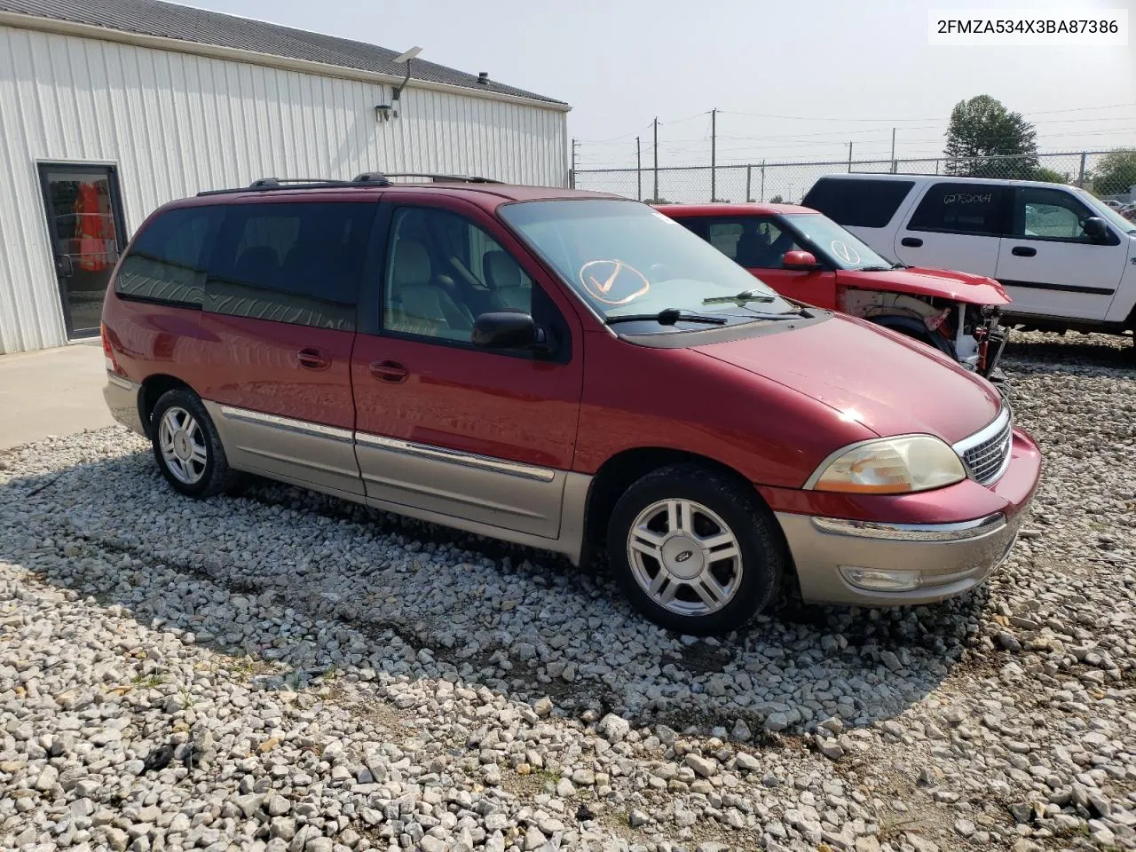 2003 Ford Windstar Sel VIN: 2FMZA534X3BA87386 Lot: 63076564