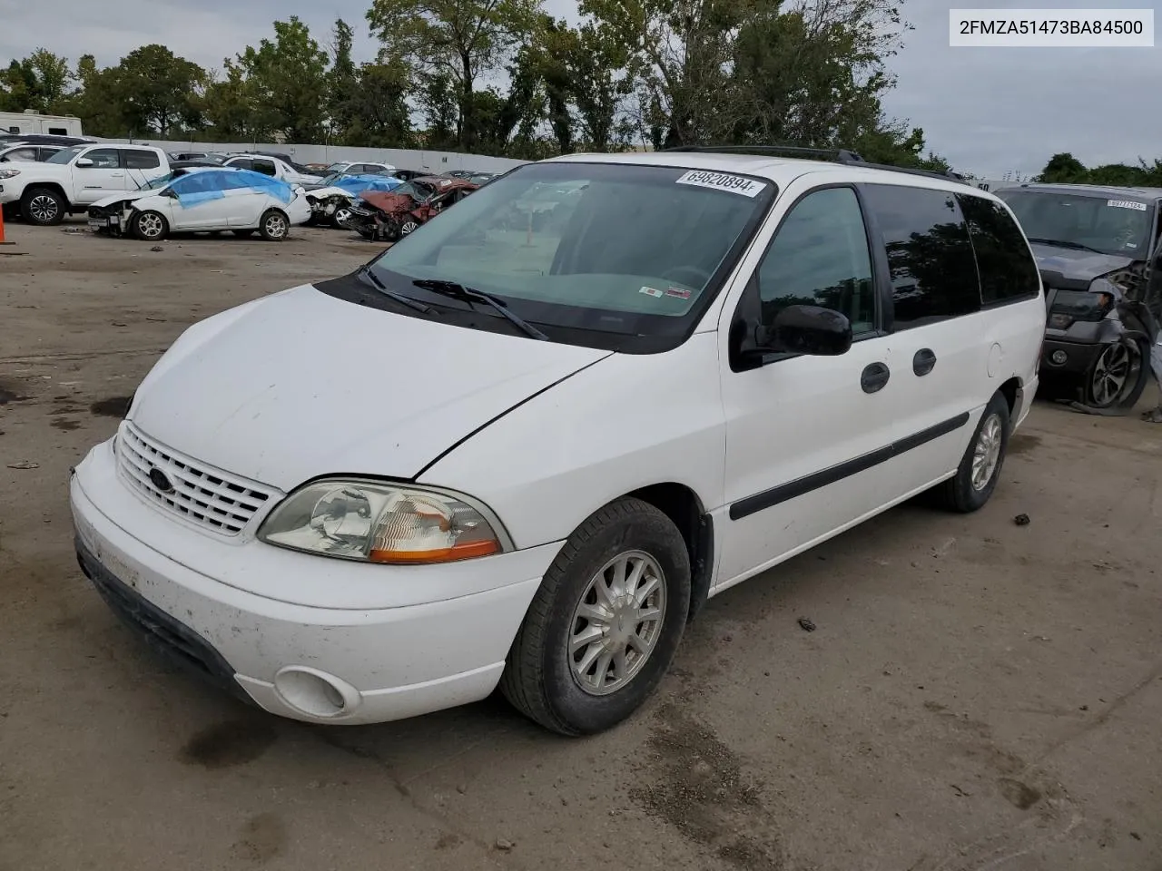 2003 Ford Windstar Lx VIN: 2FMZA51473BA84500 Lot: 69820894