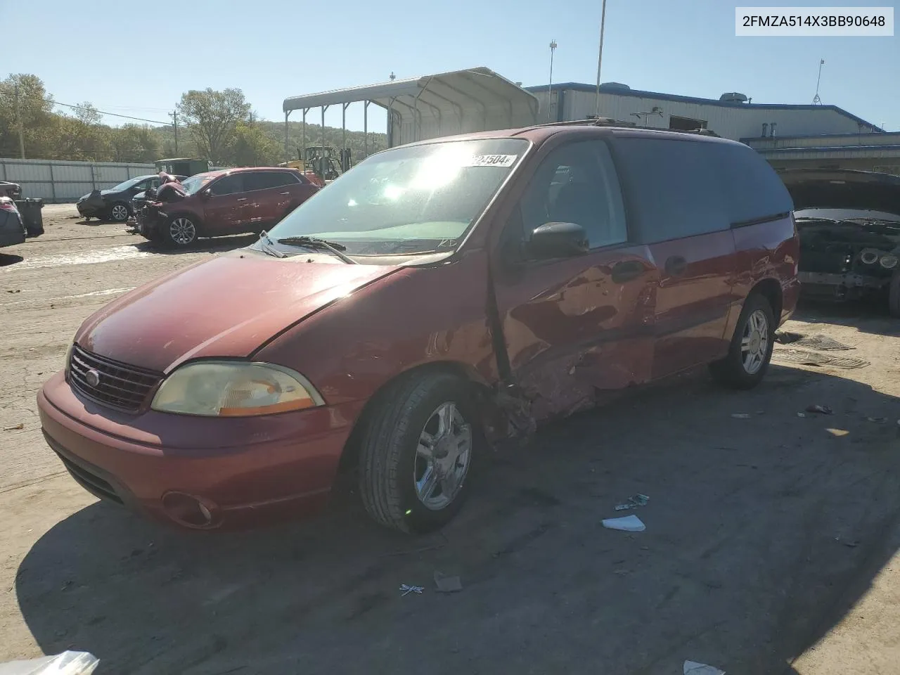 2003 Ford Windstar Lx VIN: 2FMZA514X3BB90648 Lot: 72224504