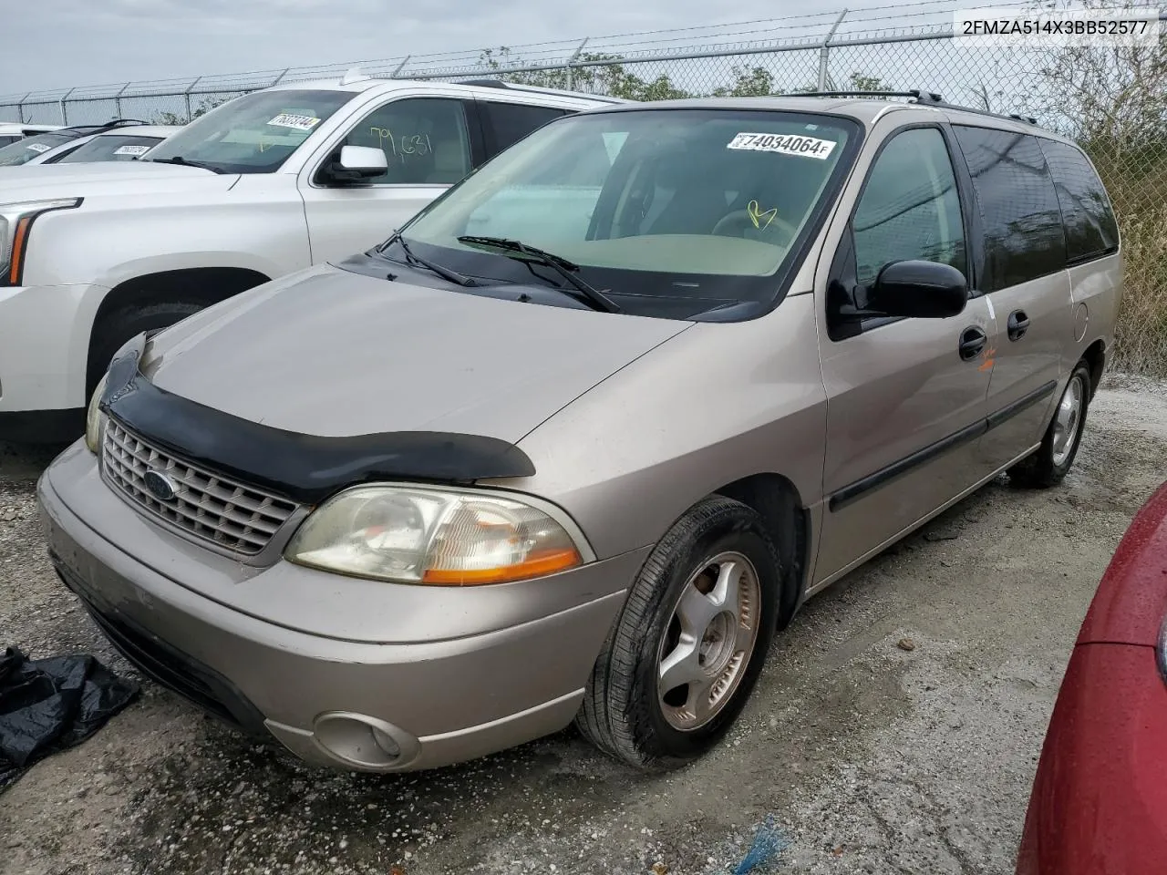 2003 Ford Windstar Lx VIN: 2FMZA514X3BB52577 Lot: 74034064