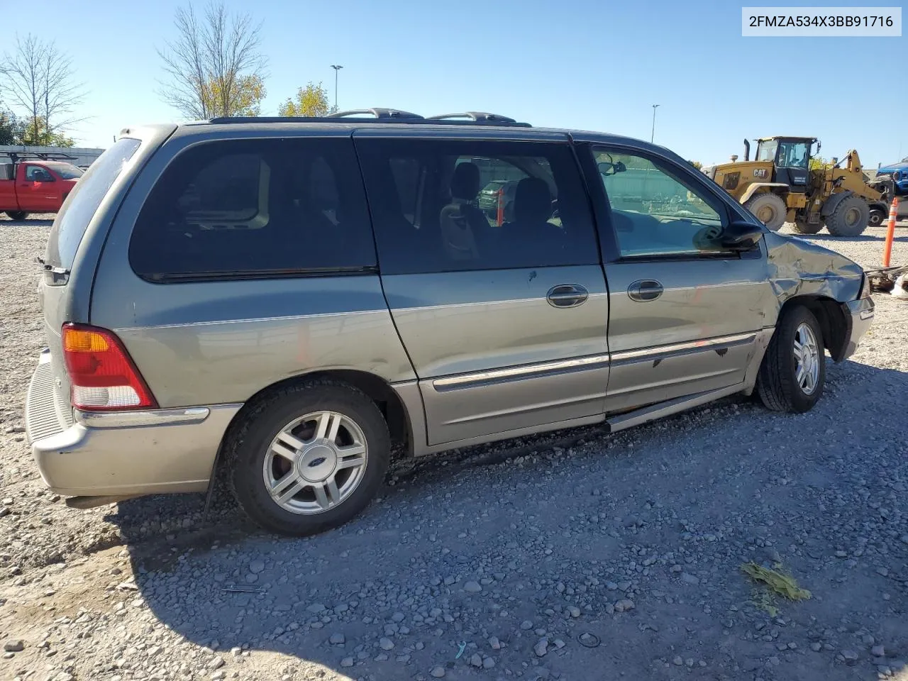 2003 Ford Windstar Sel VIN: 2FMZA534X3BB91716 Lot: 75205064