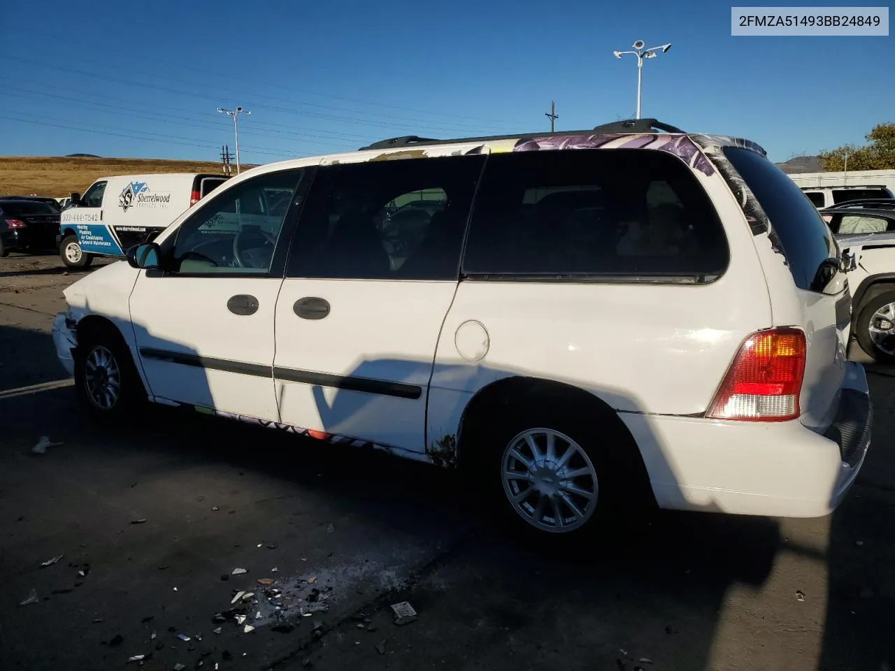 2003 Ford Windstar Lx VIN: 2FMZA51493BB24849 Lot: 76728704