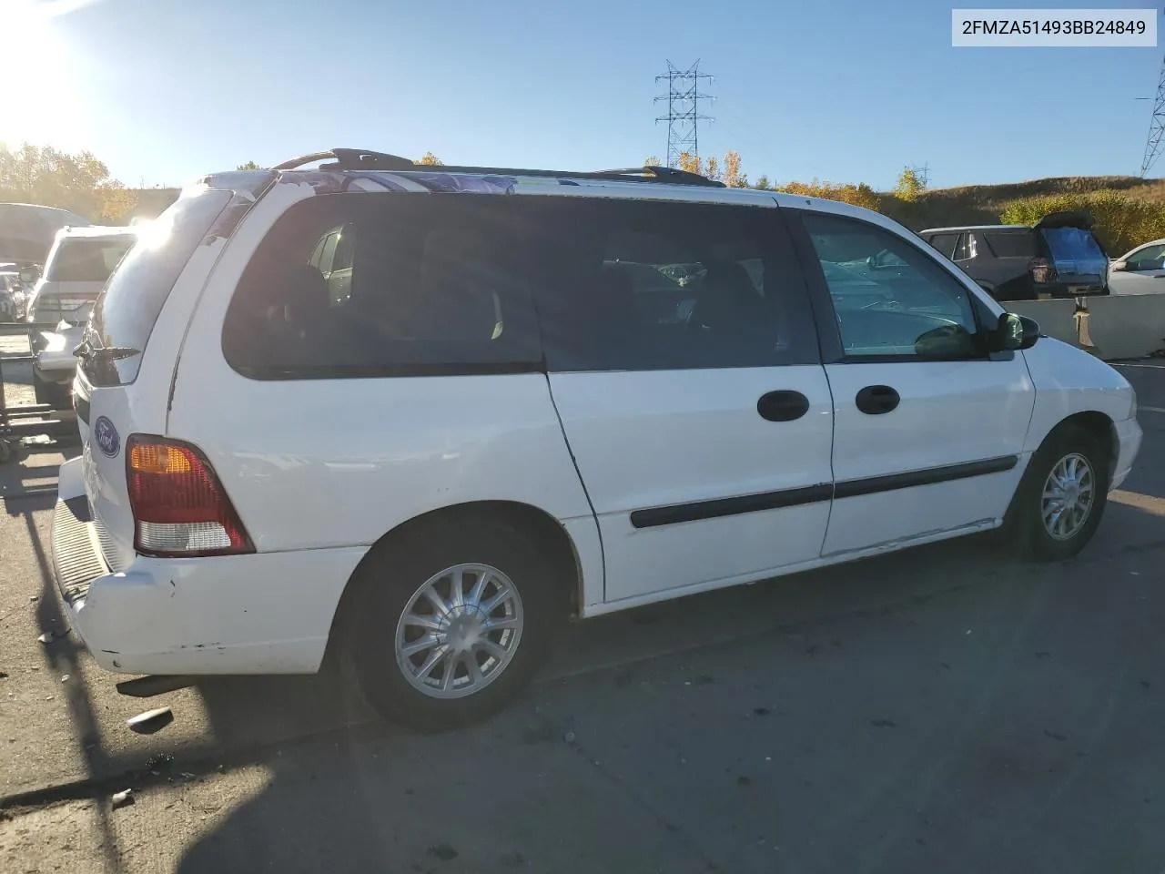 2003 Ford Windstar Lx VIN: 2FMZA51493BB24849 Lot: 76728704