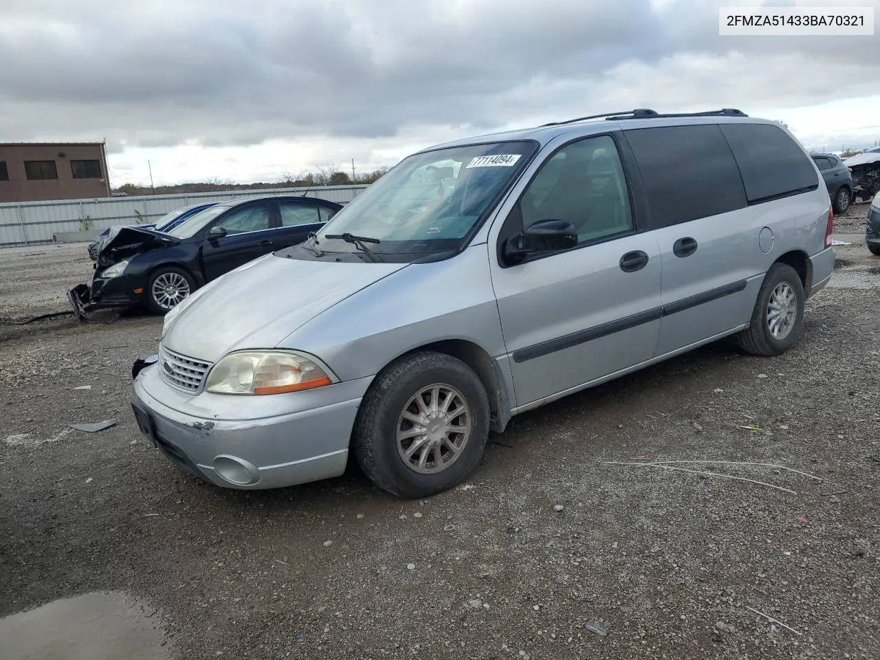 2003 Ford Windstar Lx VIN: 2FMZA51433BA70321 Lot: 77114094