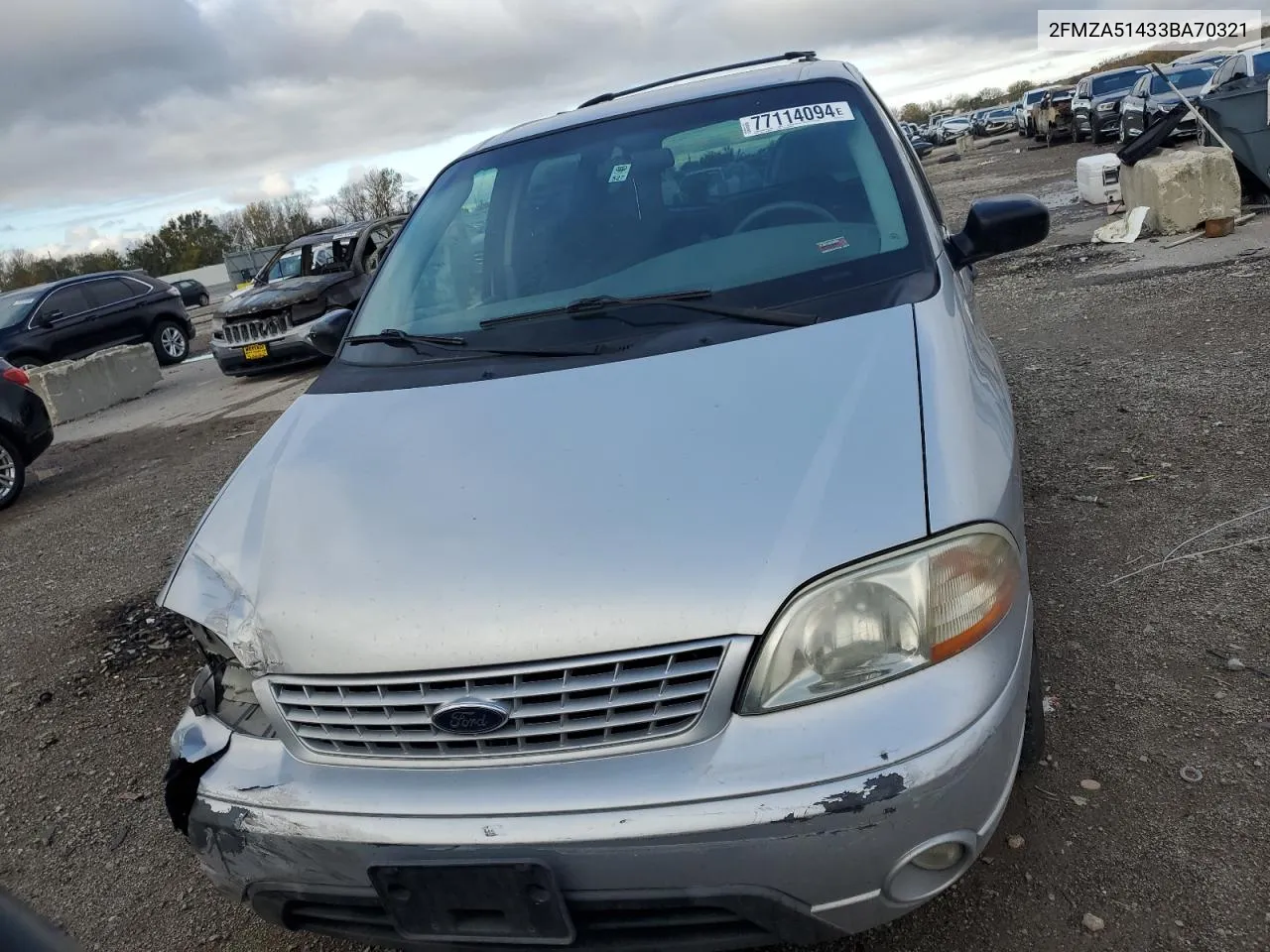 2003 Ford Windstar Lx VIN: 2FMZA51433BA70321 Lot: 77114094