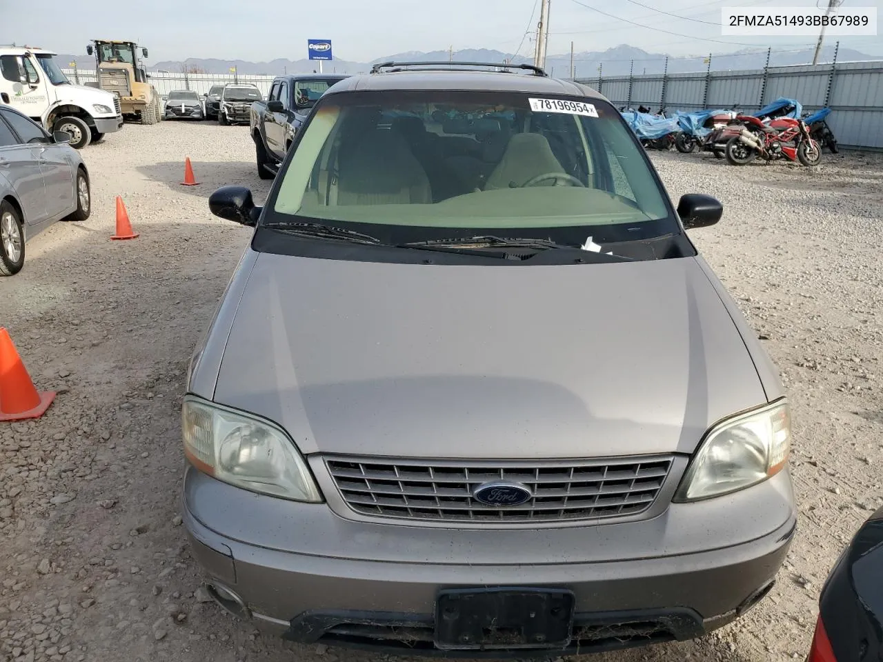 2003 Ford Windstar Lx VIN: 2FMZA51493BB67989 Lot: 78196954