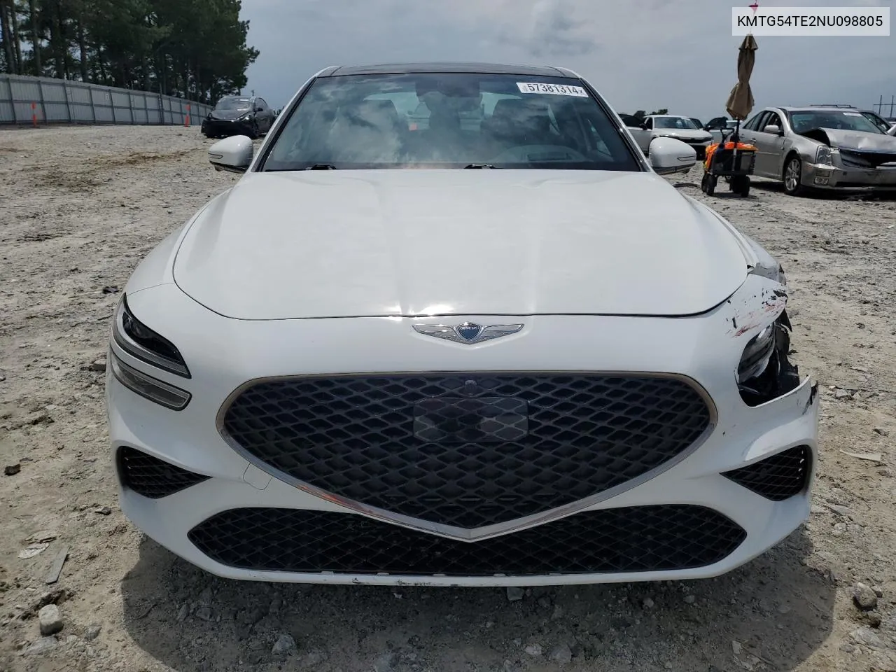 2022 Genesis G70 Base VIN: KMTG54TE2NU098805 Lot: 57381314