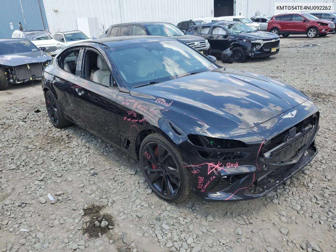 2022 Genesis G70 Base VIN: KMTG54TE4NU092262 Lot: 61379304