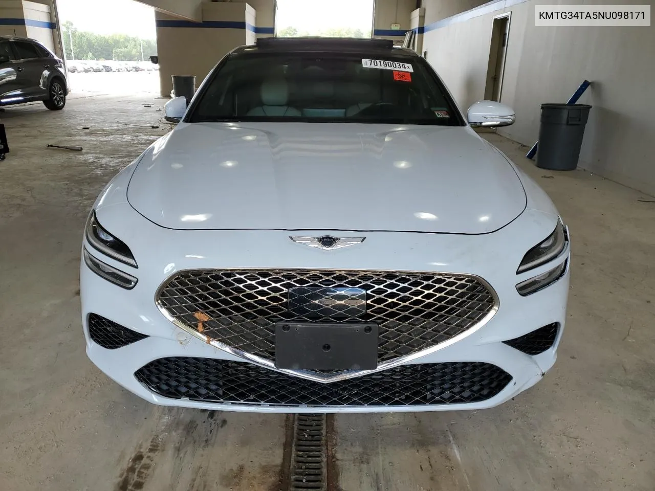 2022 Genesis G70 Base VIN: KMTG34TA5NU098171 Lot: 70190034