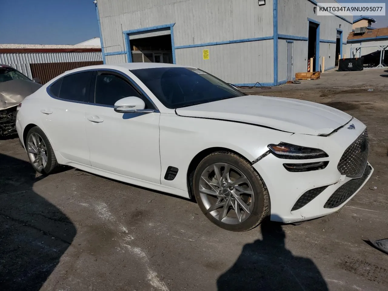 KMTG34TA9NU095077 2022 Genesis G70 Base