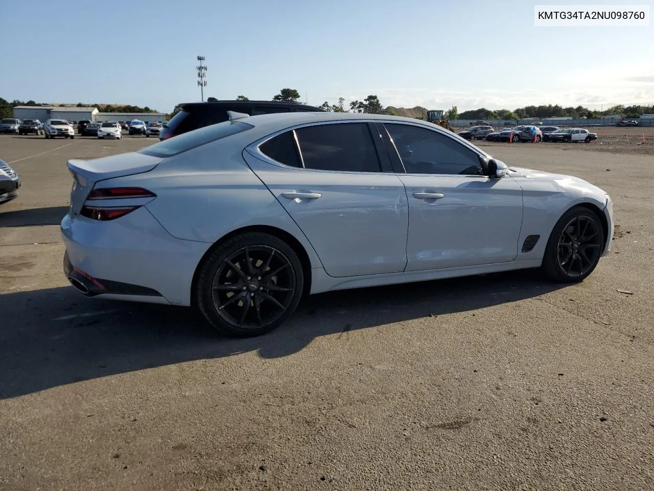 2022 Genesis G70 Base VIN: KMTG34TA2NU098760 Lot: 70834024