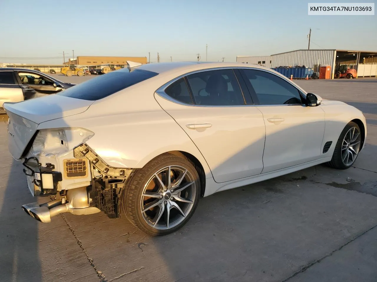 2022 Genesis G70 Base VIN: KMTG34TA7NU103693 Lot: 73323644