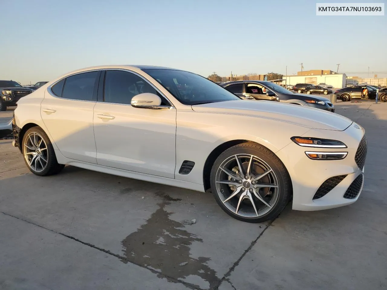 2022 Genesis G70 Base VIN: KMTG34TA7NU103693 Lot: 73323644