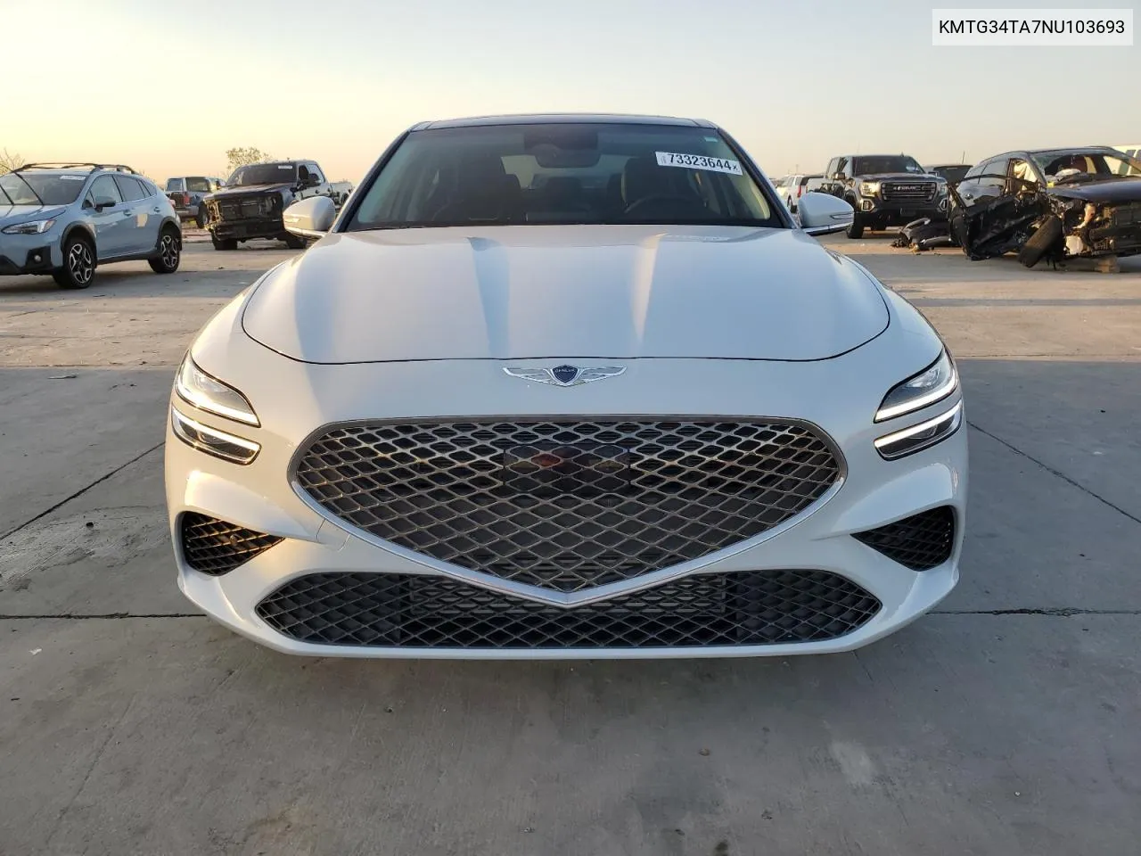 2022 Genesis G70 Base VIN: KMTG34TA7NU103693 Lot: 73323644