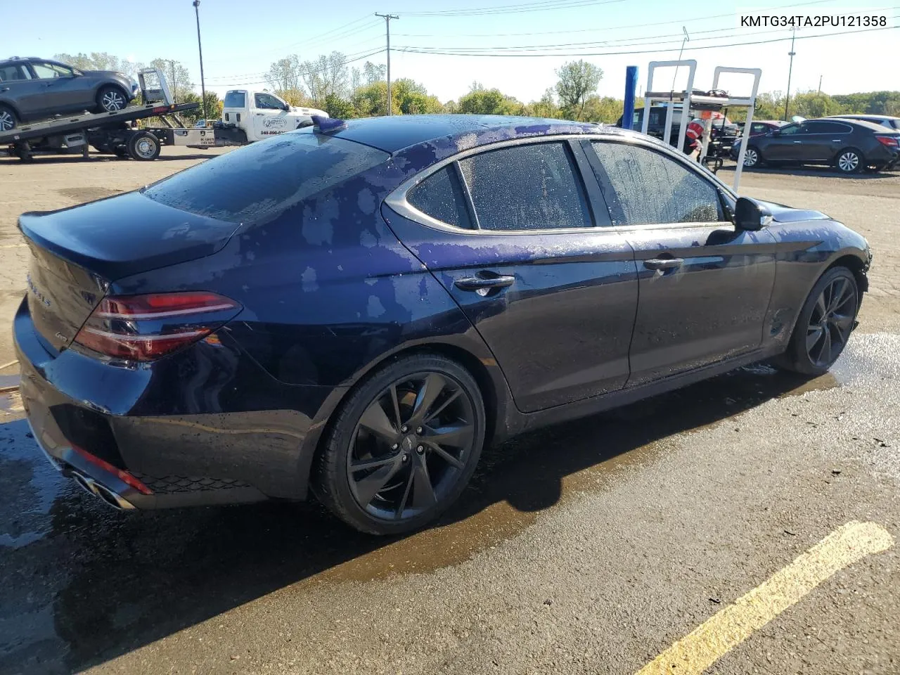 2023 Genesis G70 Base VIN: KMTG34TA2PU121358 Lot: 74600484