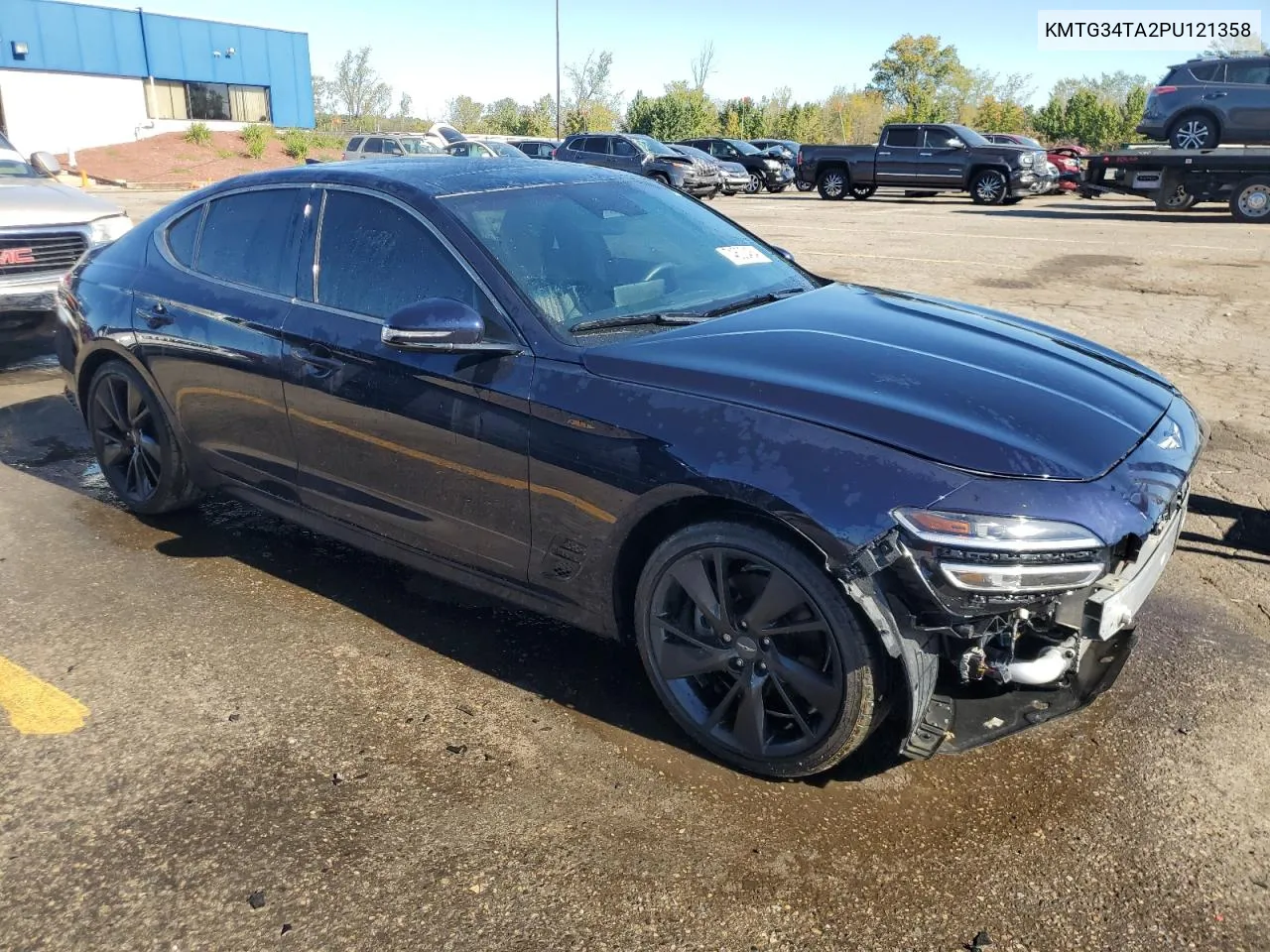 2023 Genesis G70 Base VIN: KMTG34TA2PU121358 Lot: 74600484