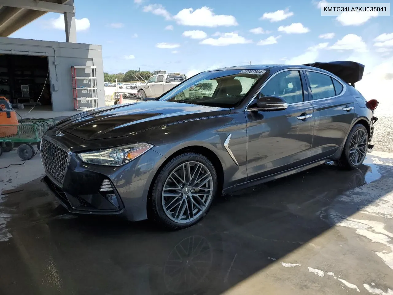 2019 Genesis G70 Elite VIN: KMTG34LA2KU035041 Lot: 52457484