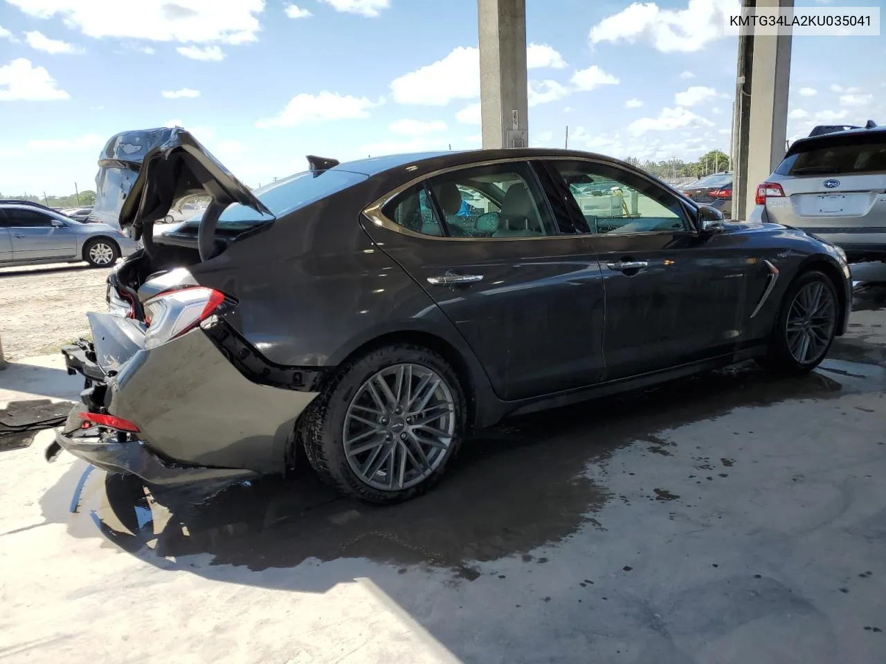 2019 Genesis G70 Elite VIN: KMTG34LA2KU035041 Lot: 52457484