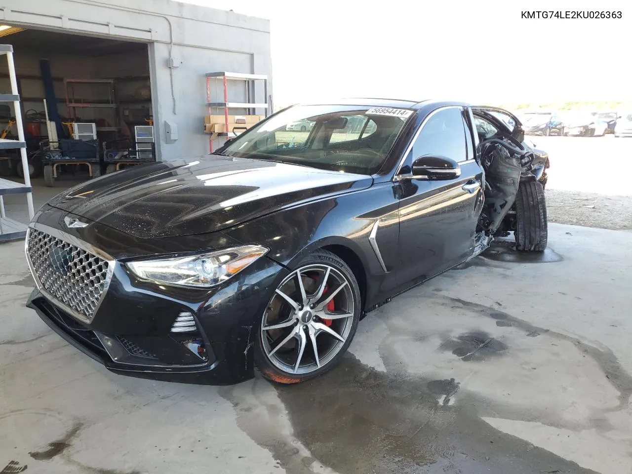 2019 Genesis G70 Elite VIN: KMTG74LE2KU026363 Lot: 56954414