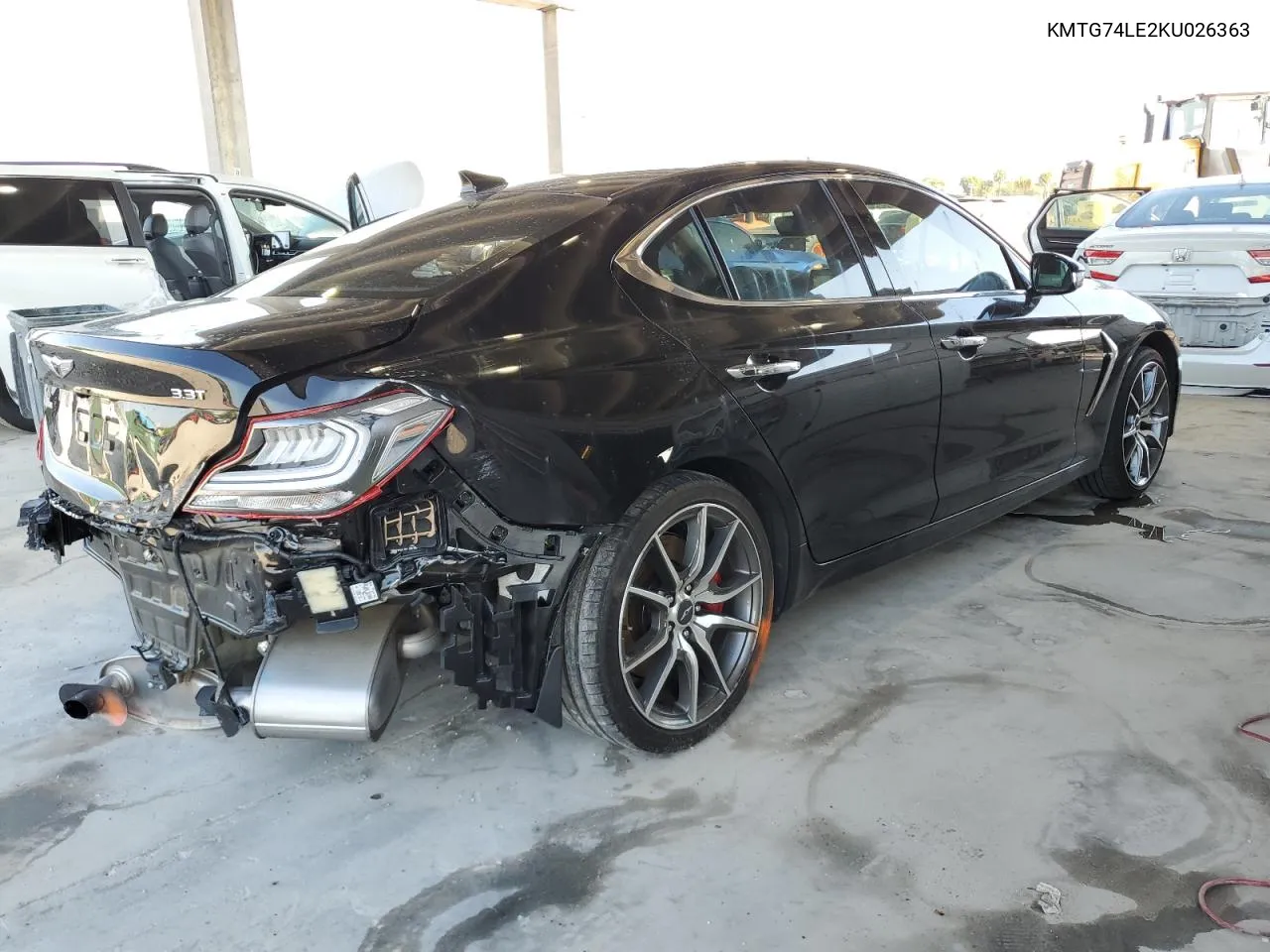 2019 Genesis G70 Elite VIN: KMTG74LE2KU026363 Lot: 56954414