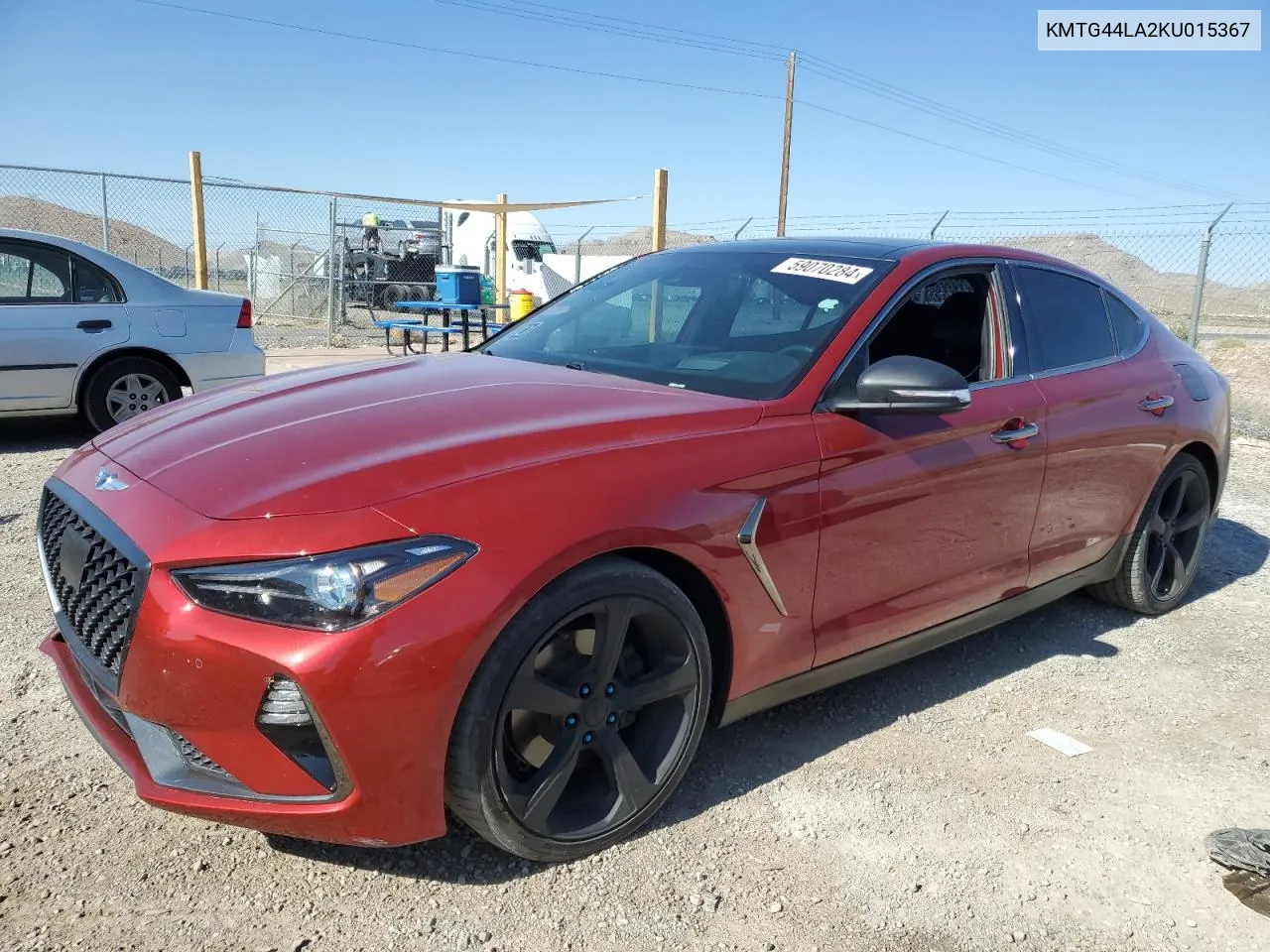 KMTG44LA2KU015367 2019 Genesis G70 Prestige