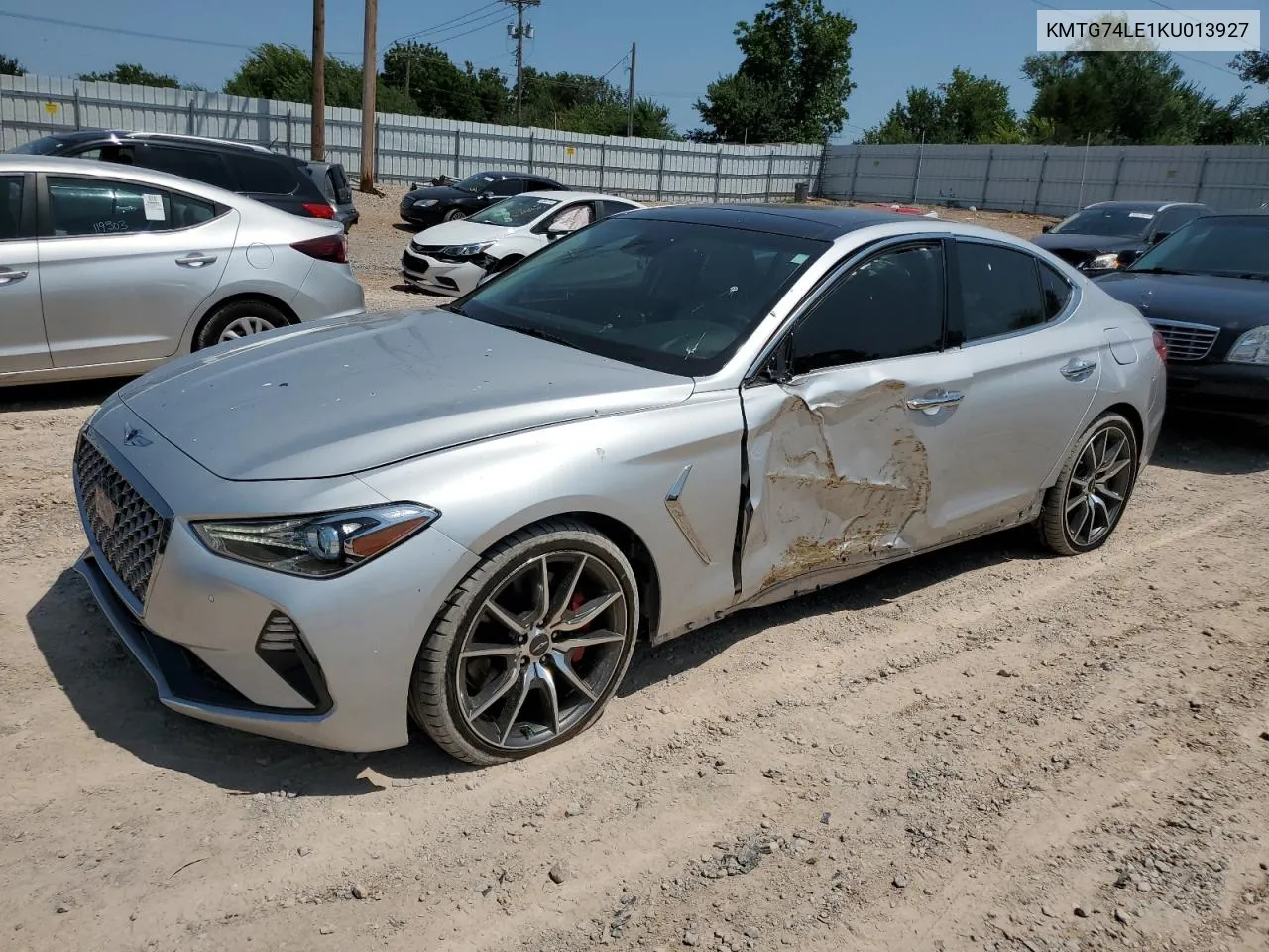 2019 Genesis G70 Elite VIN: KMTG74LE1KU013927 Lot: 63079074