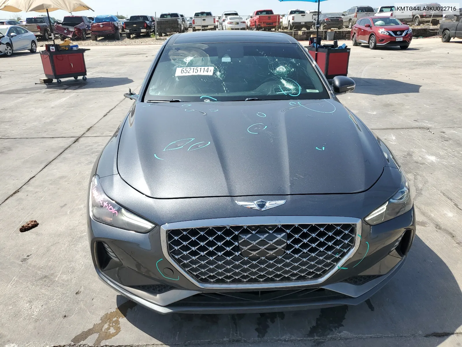 KMTG44LA3KU022716 2019 Genesis G70 Prestige