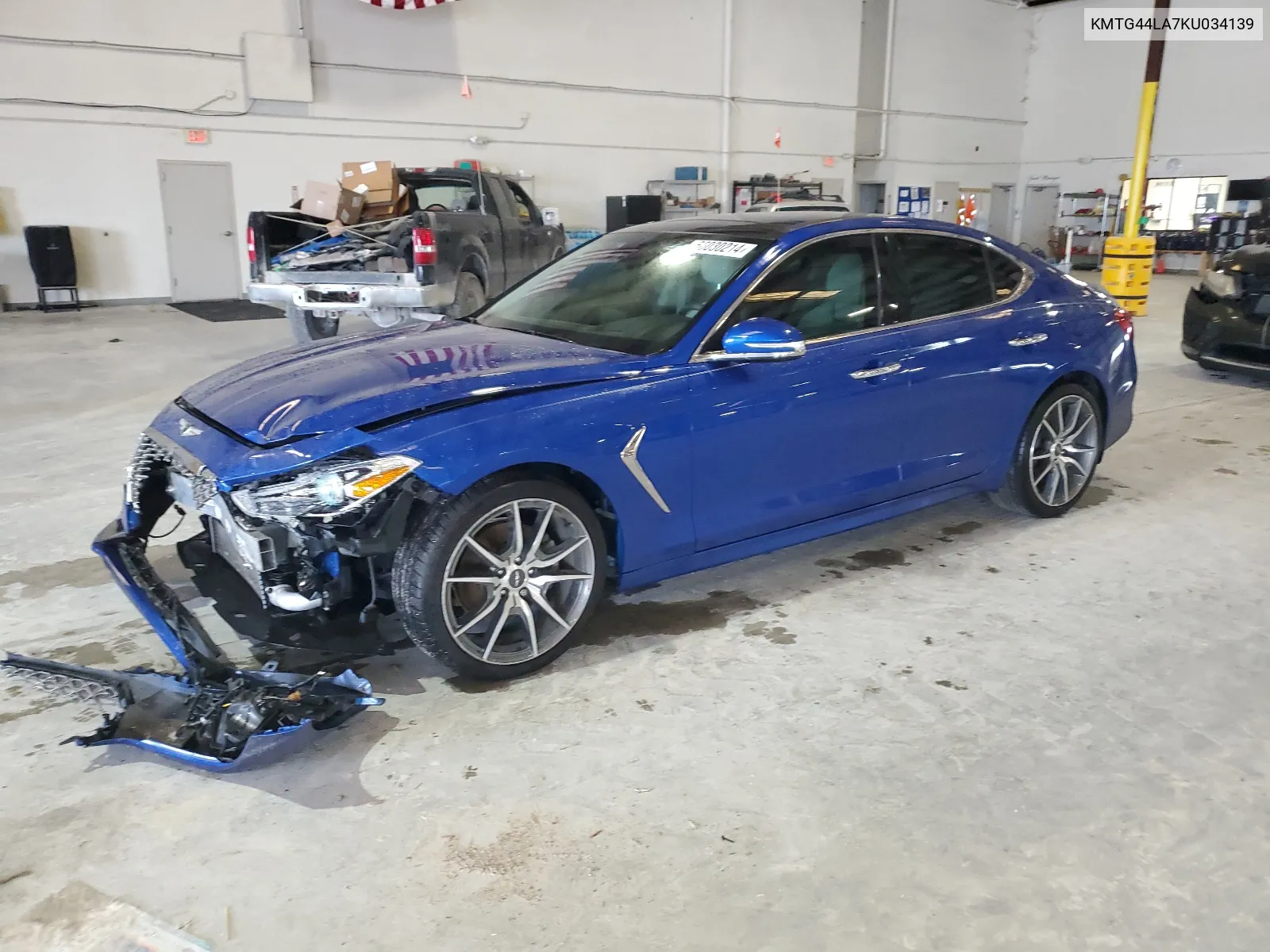 2019 Genesis G70 Prestige VIN: KMTG44LA7KU034139 Lot: 66030214