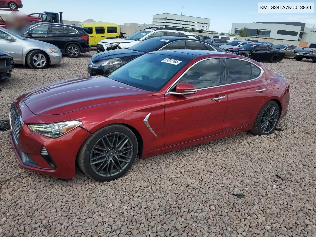 2019 Genesis G70 Elite VIN: KMTG34LA7KU013830 Lot: 69072164