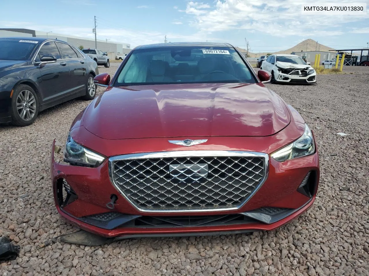 2019 Genesis G70 Elite VIN: KMTG34LA7KU013830 Lot: 69072164