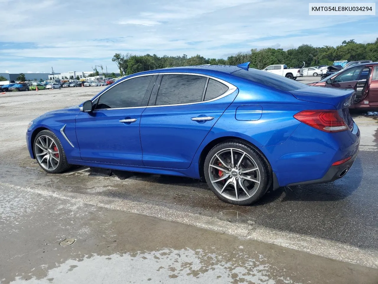 2019 Genesis G70 Advanced VIN: KMTG54LE8KU034294 Lot: 71088574