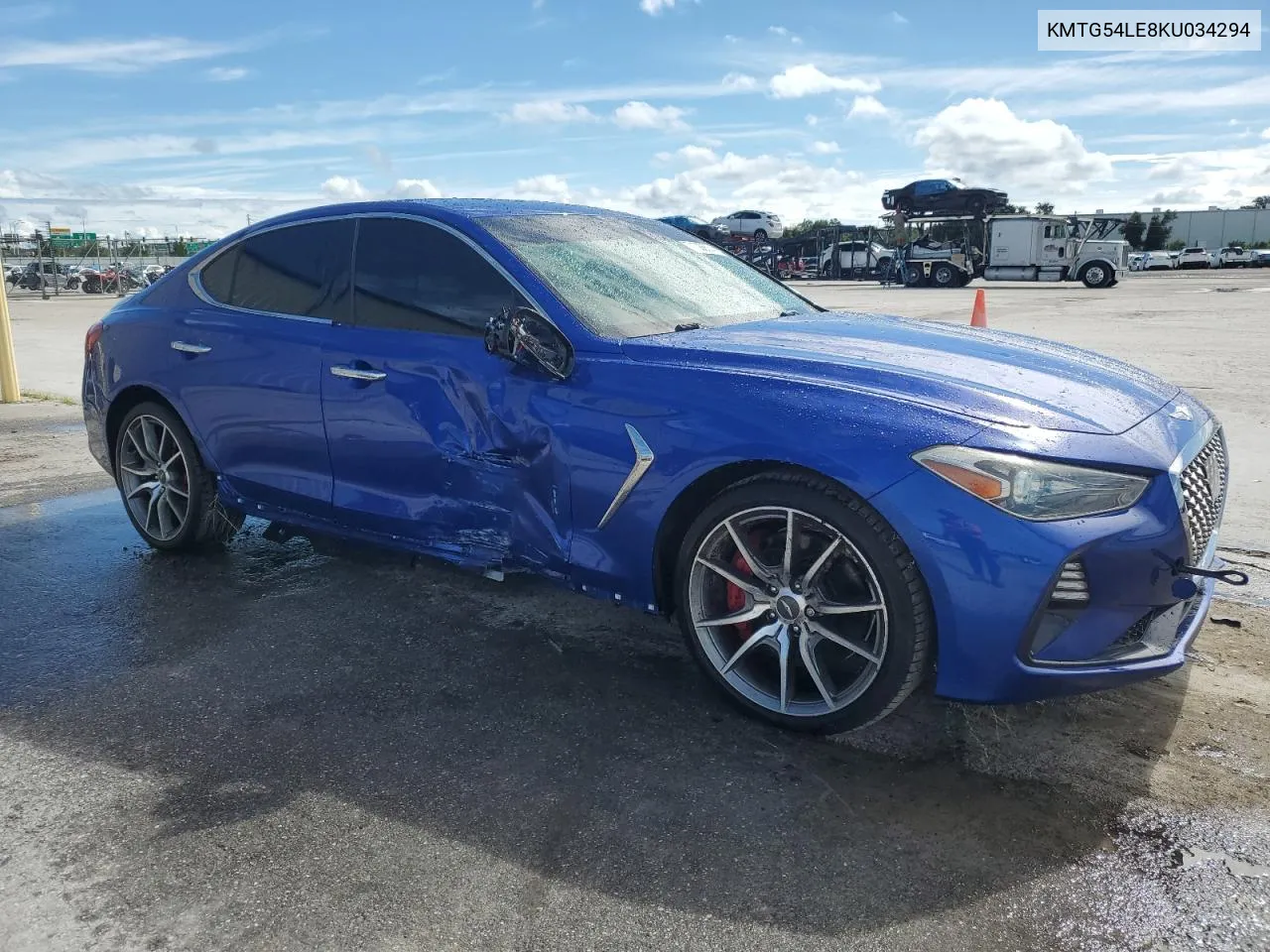 KMTG54LE8KU034294 2019 Genesis G70 Advanced