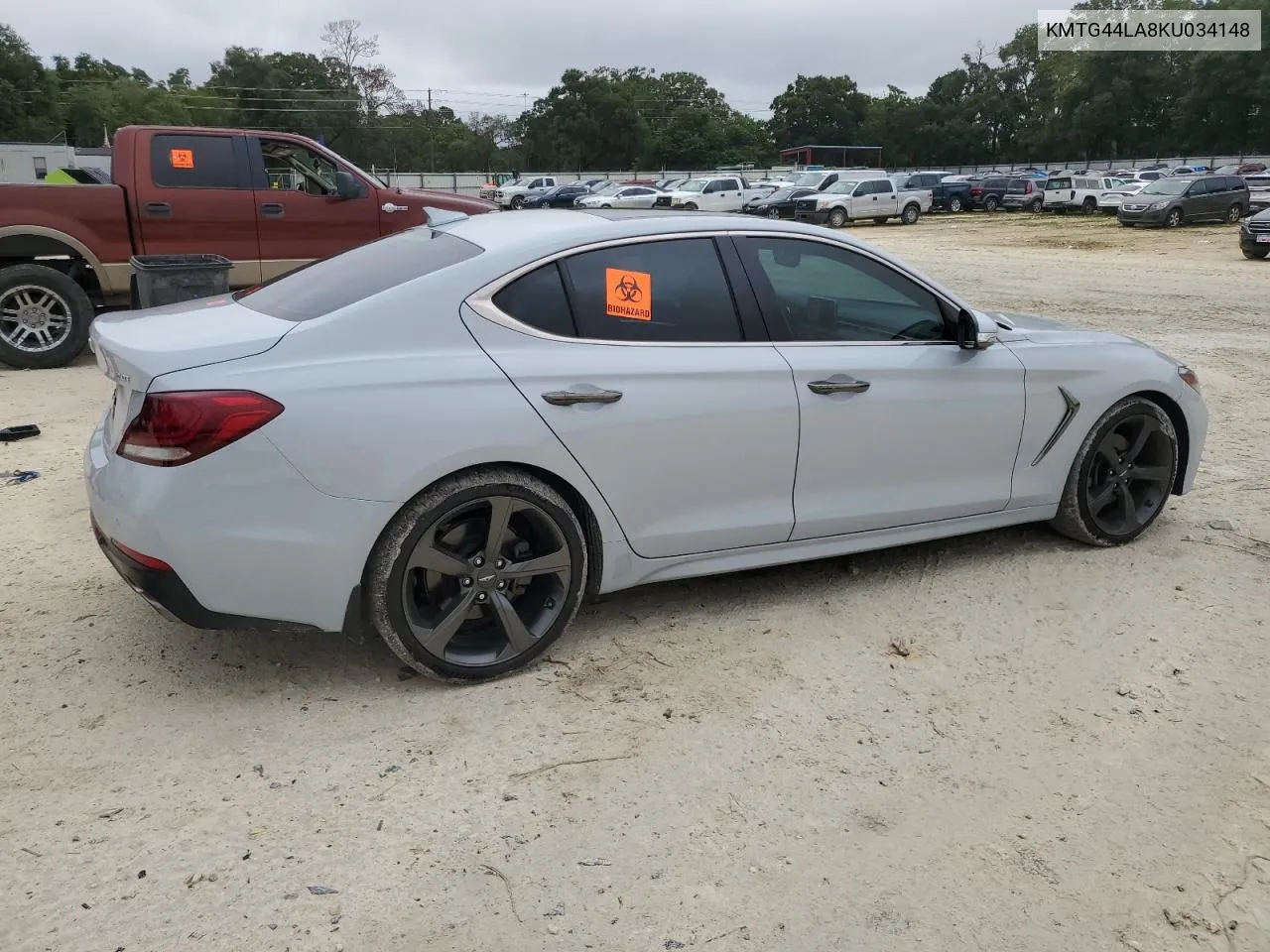 2019 Genesis G70 Prestige VIN: KMTG44LA8KU034148 Lot: 71370214