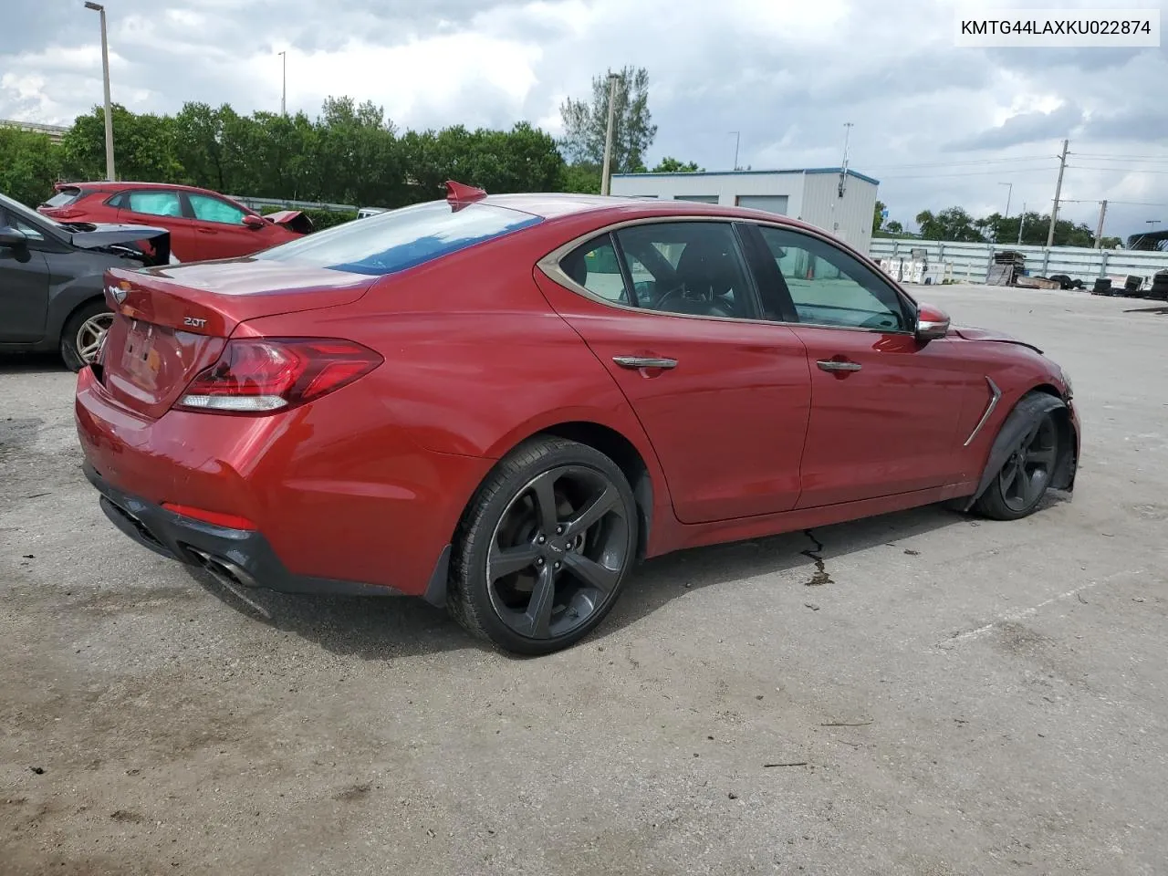 2019 Genesis G70 Prestige VIN: KMTG44LAXKU022874 Lot: 71518534