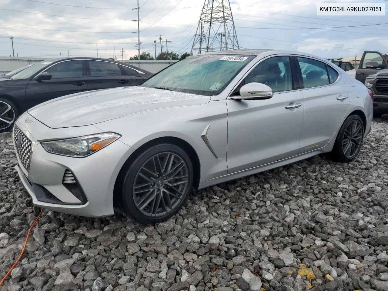 2019 Genesis G70 Elite VIN: KMTG34LA9KU027051 Lot: 71967634