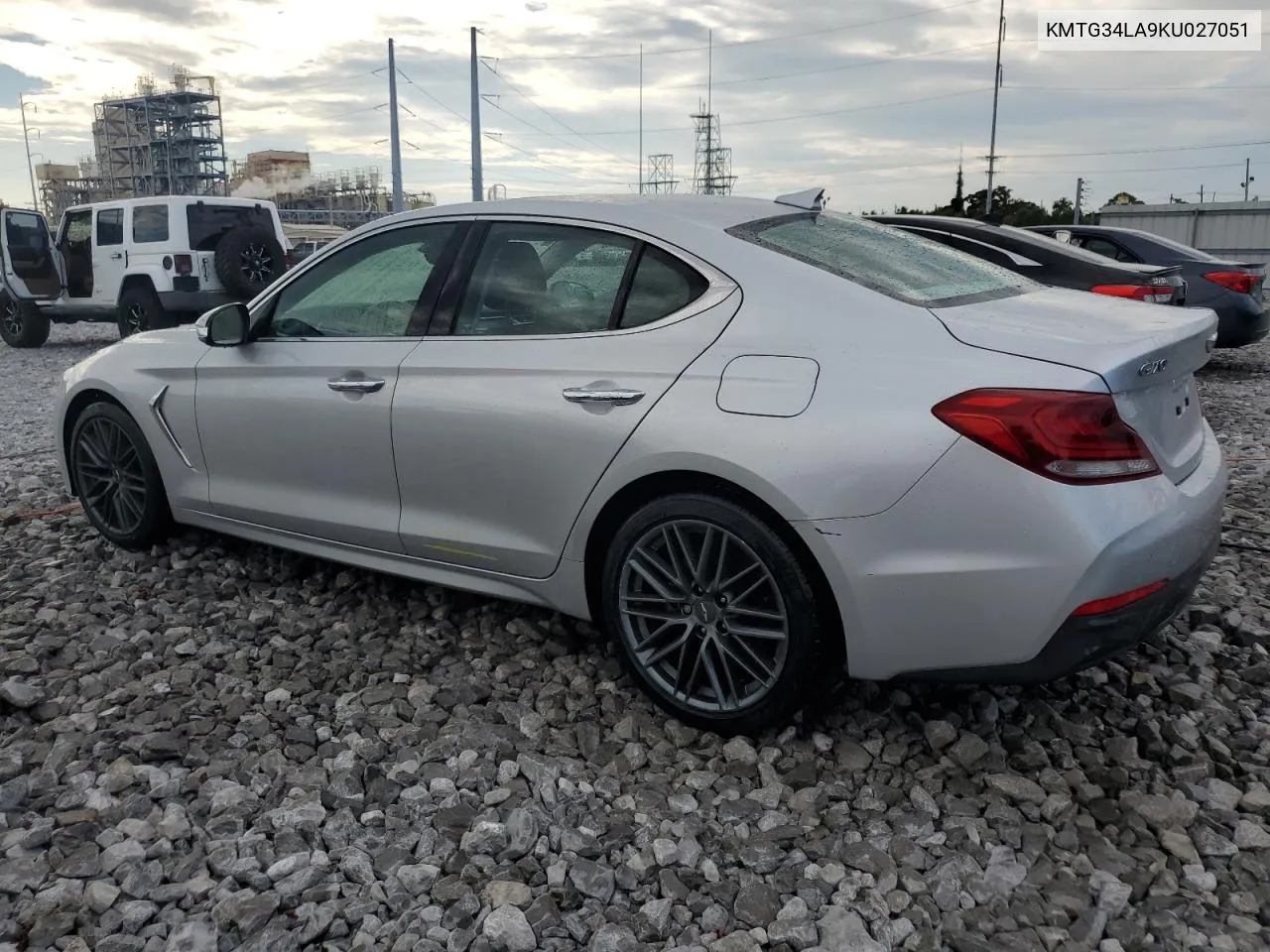 2019 Genesis G70 Elite VIN: KMTG34LA9KU027051 Lot: 71967634