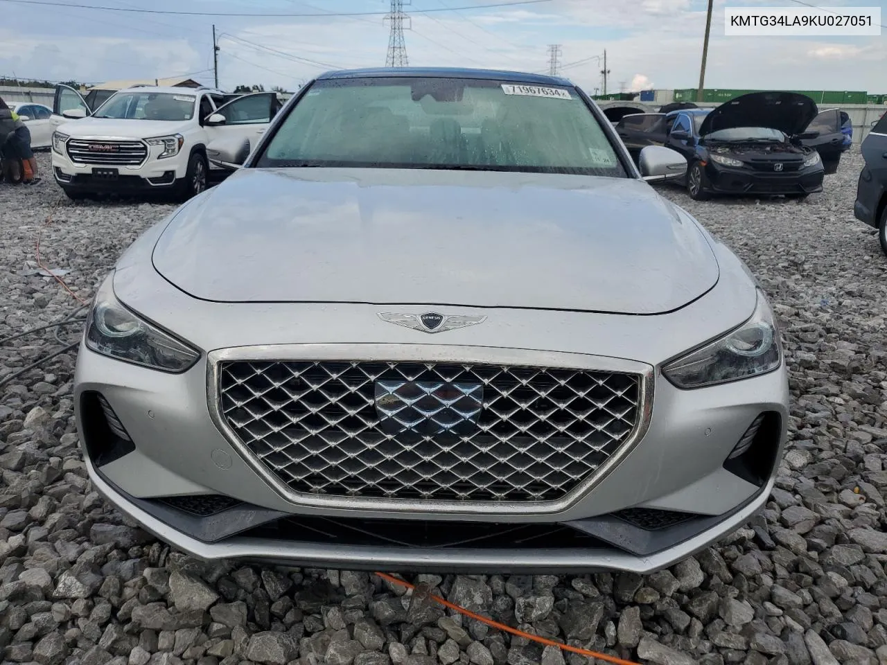 2019 Genesis G70 Elite VIN: KMTG34LA9KU027051 Lot: 71967634