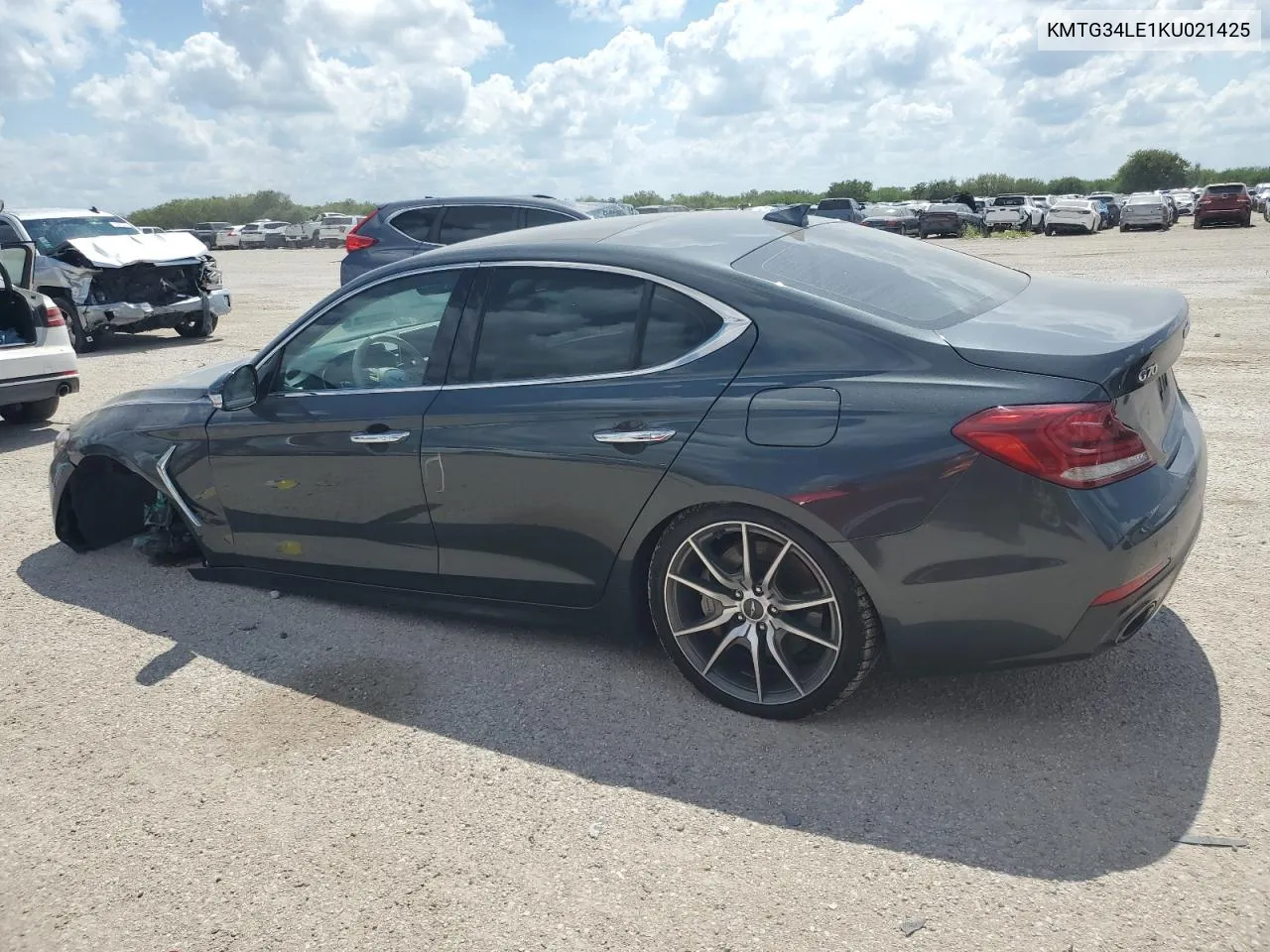 2019 Genesis G70 Prestige VIN: KMTG34LE1KU021425 Lot: 72706024