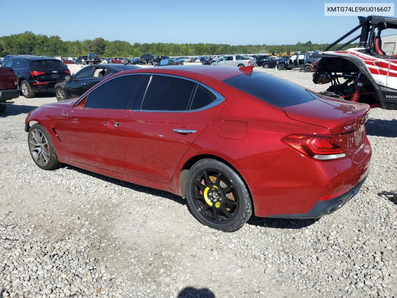 2019 Genesis G70 Elite VIN: KMTG74LE9KU016607 Lot: 72913124