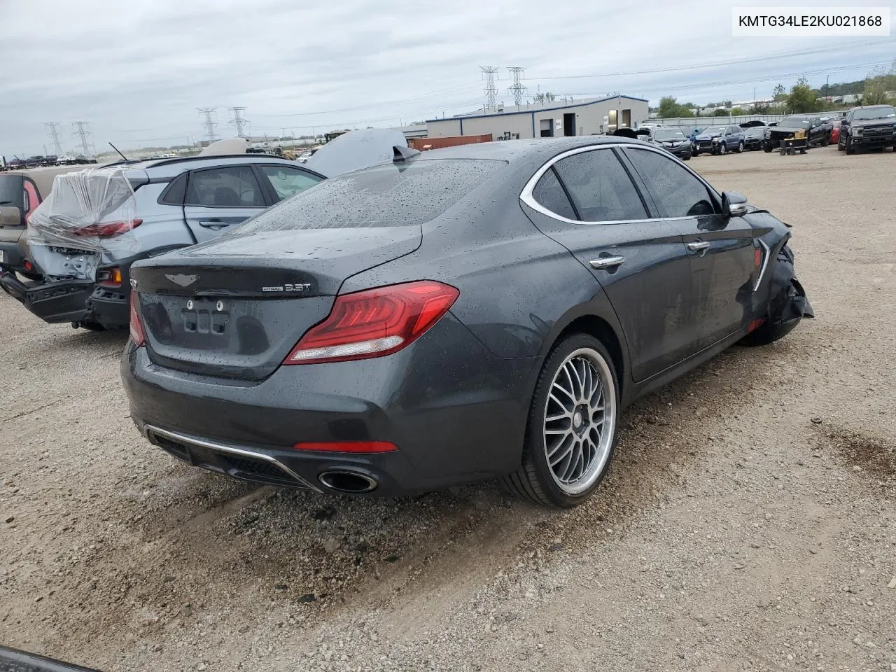 2019 Genesis G70 Prestige VIN: KMTG34LE2KU021868 Lot: 73151094