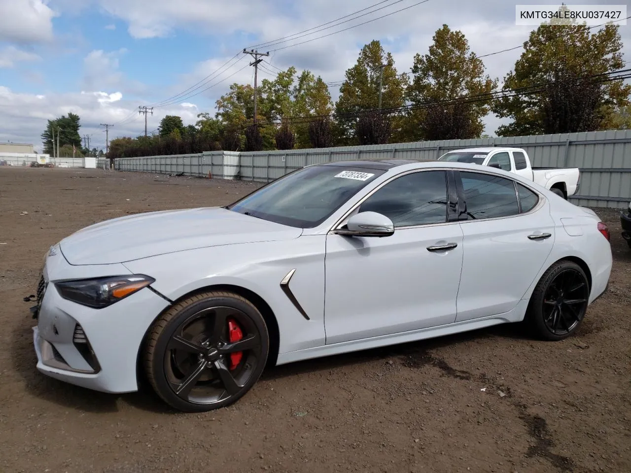 2019 Genesis G70 Prestige VIN: KMTG34LE8KU037427 Lot: 73787334