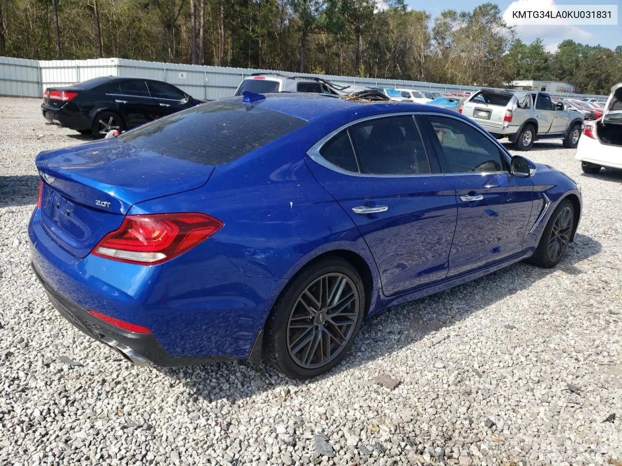 2019 Genesis G70 Elite VIN: KMTG34LA0KU031831 Lot: 74496674