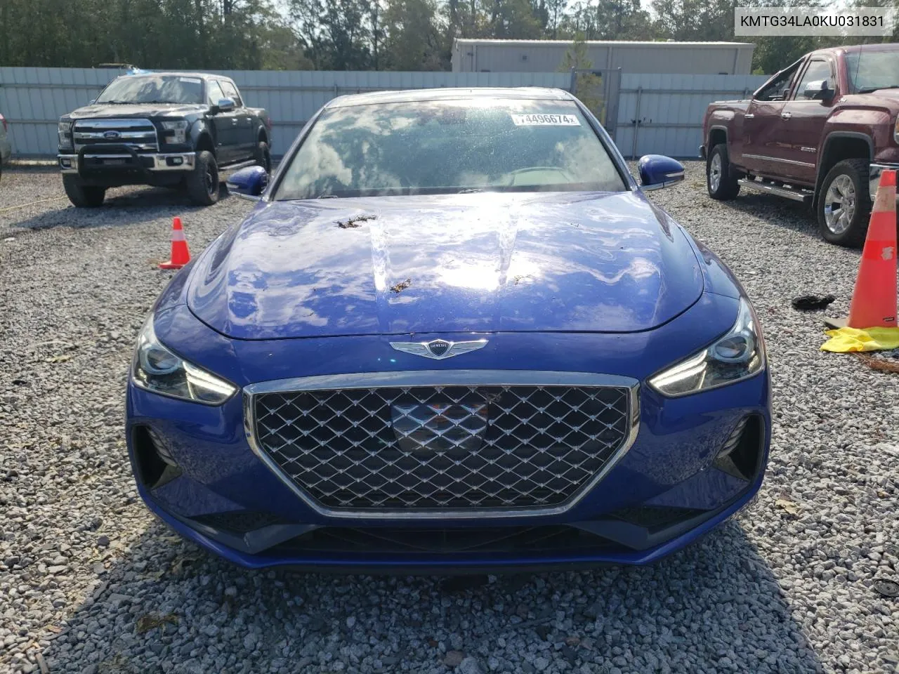 2019 Genesis G70 Elite VIN: KMTG34LA0KU031831 Lot: 74496674