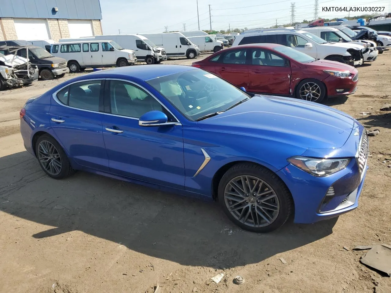 2019 Genesis G70 Advanced VIN: KMTG64LA3KU030227 Lot: 75697324