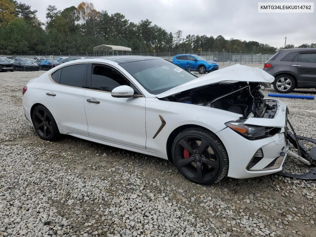 2019 Genesis G70 Prestige VIN: KMTG34LE6KU014762 Lot: 79920954