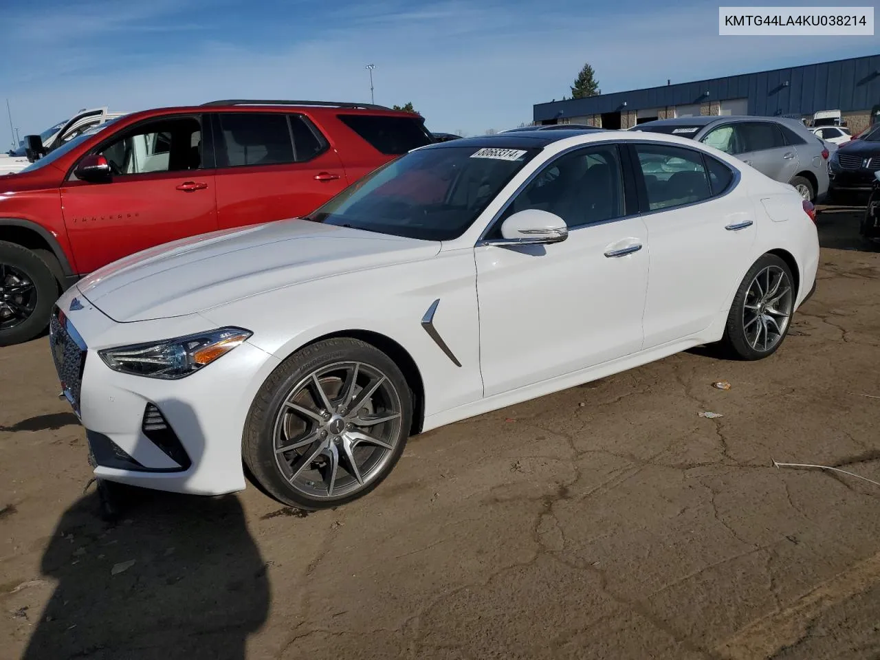 2019 Genesis G70 Prestige VIN: KMTG44LA4KU038214 Lot: 80663314