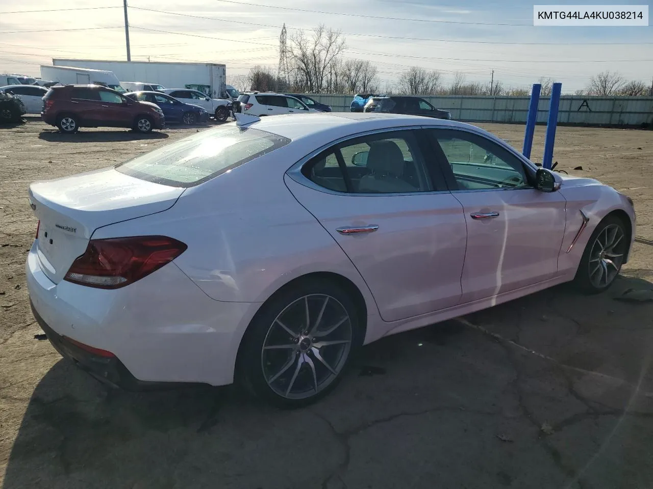 2019 Genesis G70 Prestige VIN: KMTG44LA4KU038214 Lot: 80663314