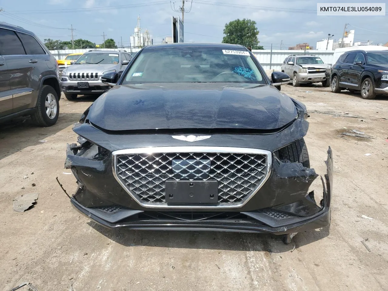 2020 Genesis G70 Elite VIN: KMTG74LE3LU054089 Lot: 62753904