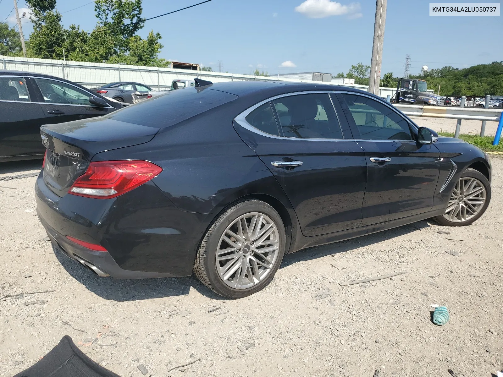 2020 Genesis G70 Elite VIN: KMTG34LA2LU050737 Lot: 63830774