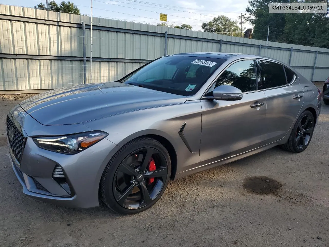 2020 Genesis G70 Prestige VIN: KMTG34LE4LU059720 Lot: 69063424